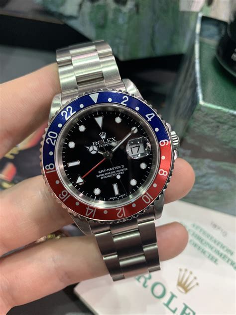 rolex gmt master 2 pepsi oro|rolex gmt master pepsi bezel.